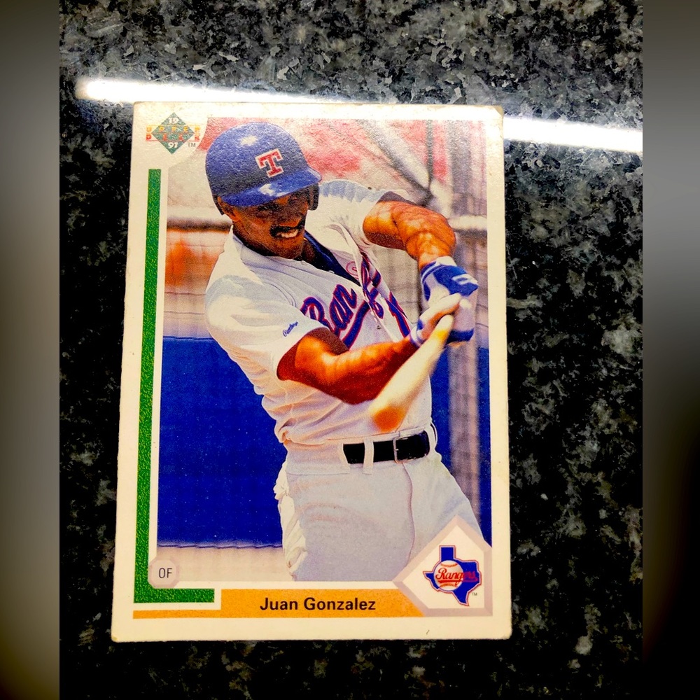 Juan Gonzalez Upper Deck 1991 #646 baseball card!!